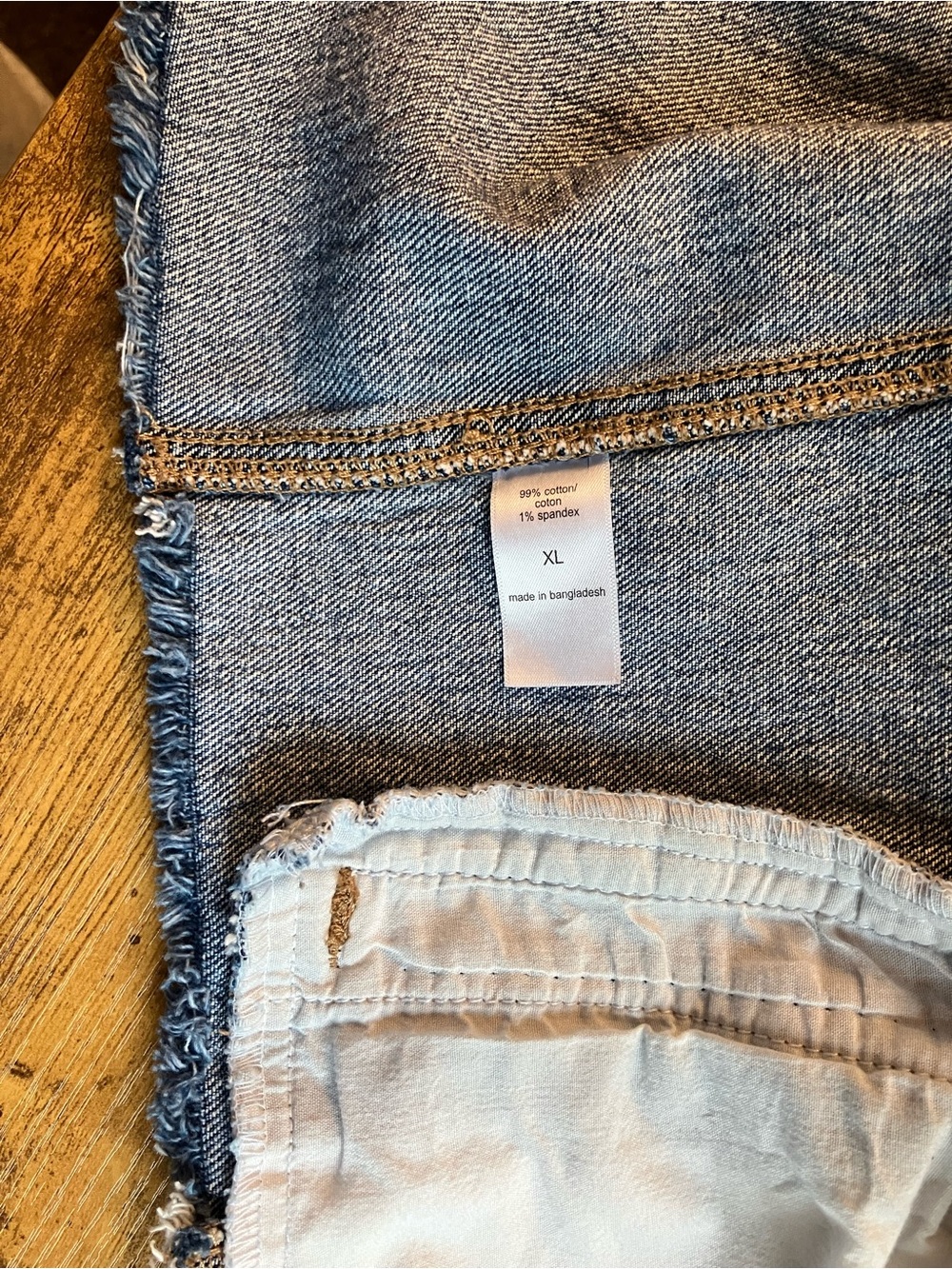 Maurices Cropped Raw Hem Denim Sleeveless Denim Jacket Vest Button Down - Picture 8 of 10